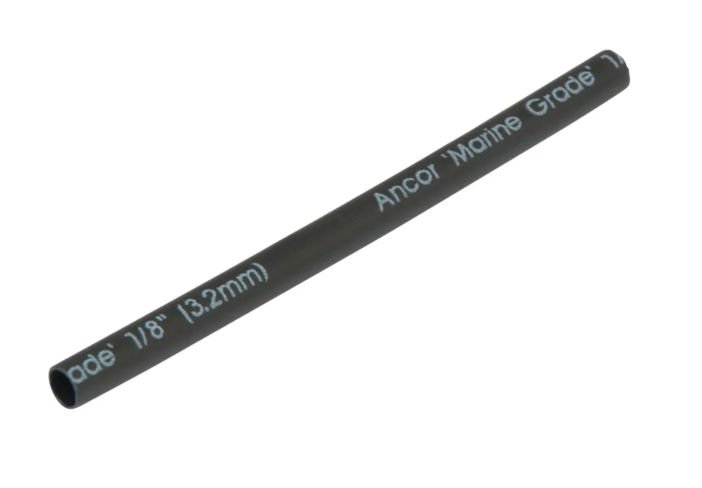 Black Heat Shrink Tubing, 1/8 x 3 inch Genuine
