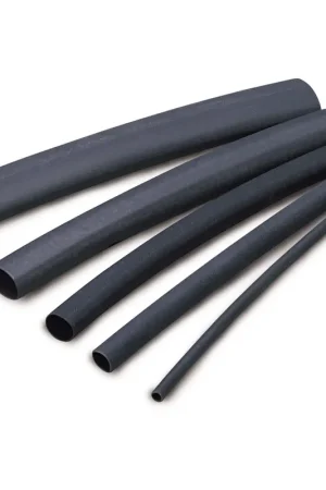 1/4 inch Black Heat Shrink Tubing Certified