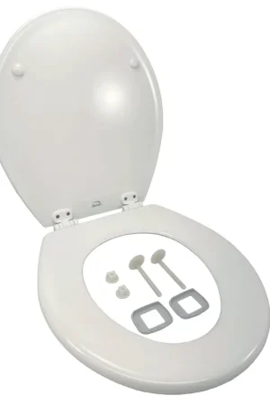 Seat & Lid Set, White Authentic