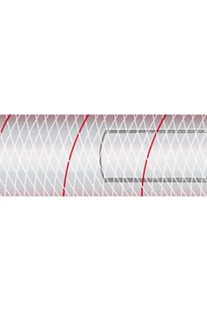 5/8 inch All Clear PVC Tubing With Red-Tracer, sold per foot Limited Time
