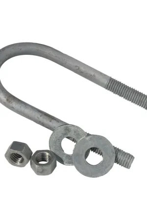 1/2 x 3-1/16 x 6-11/16 inch Galvanized Round U-Bolt Fast Shipping
