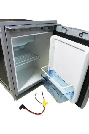 1.7 cubic foot Refrigerator with Freezer, Stainless Steel Panel In Demand