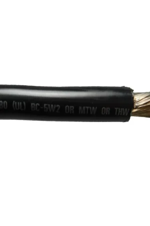 2 AWG Black Marine Battery Cable Per Foot Best Seller