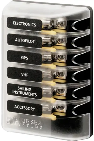 Fast Shipping ST Glass 6 Circuit Fuse Block with Cover