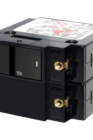 A Series Flat Rocker Circuit Breaker, Double Pole, 16 amp Cheap