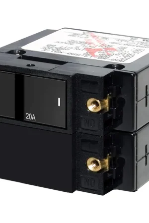 A Series Flat Rocker Circuit Breaker, Double Pole, 20 amp Express Delivery