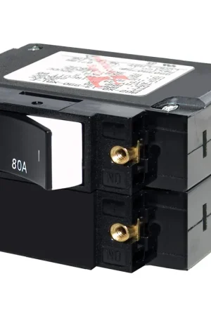C-Series Raised Rocker Circuit Breaker - Double Pole 80A AC Authentic