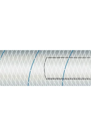 New Arrival 5/8 inch Clear PVC Tubing with Blue Tracer, 50 foot