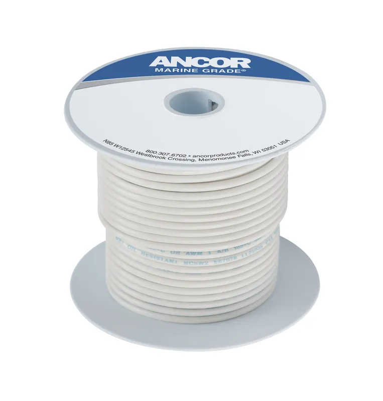 #16 White Wire, 100 foot Free Returns