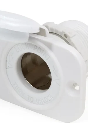 12 volts DC White Dash Socket Flash Sale