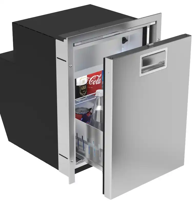 1.8 cubic foot Stainless Steel Drawer Refrigerator with Freezer, AC/DC Best Choice