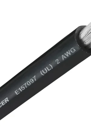 New Arrival 2 AWG Black Cable, 100 foot