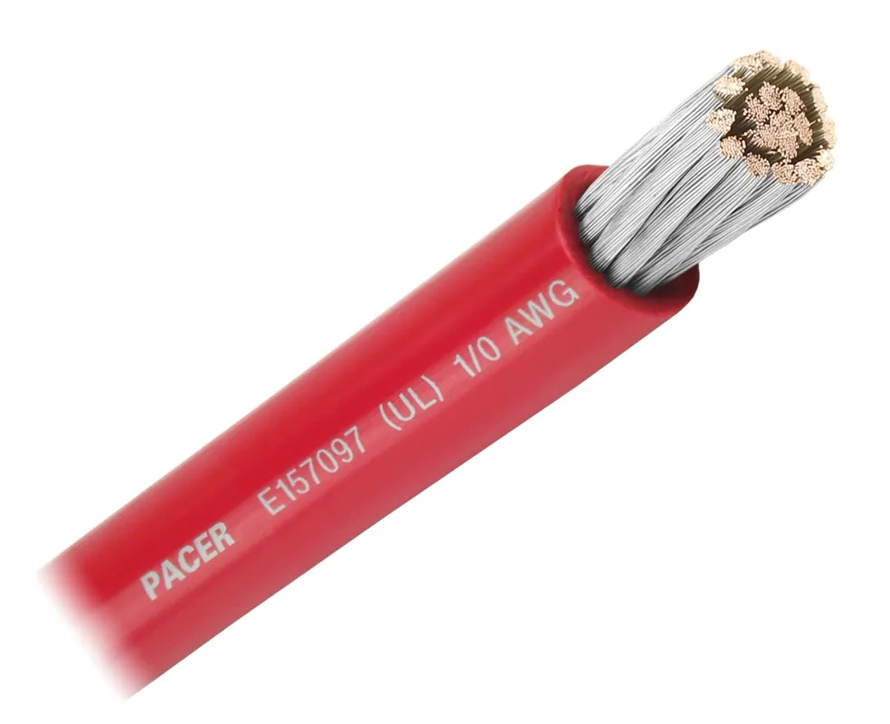 Top Rated 1/0 AWG Red - 25 foot