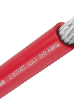 2/0 AWG Red - 50 foot New Arrival