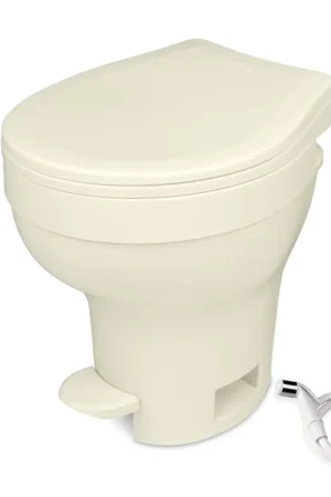 Thetford Aqua-Magic VI High Profile RV Toilet - Parchment, Foot Flush Super Sale