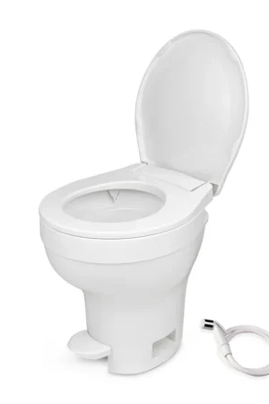 Direct From Factory Aqua Magic White Marine Toilet with Soft Close Seat High Profile