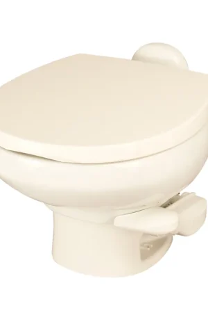 Aqua Magic Bone Marine Toilet with Soft Close Seat Low Profile Clearance