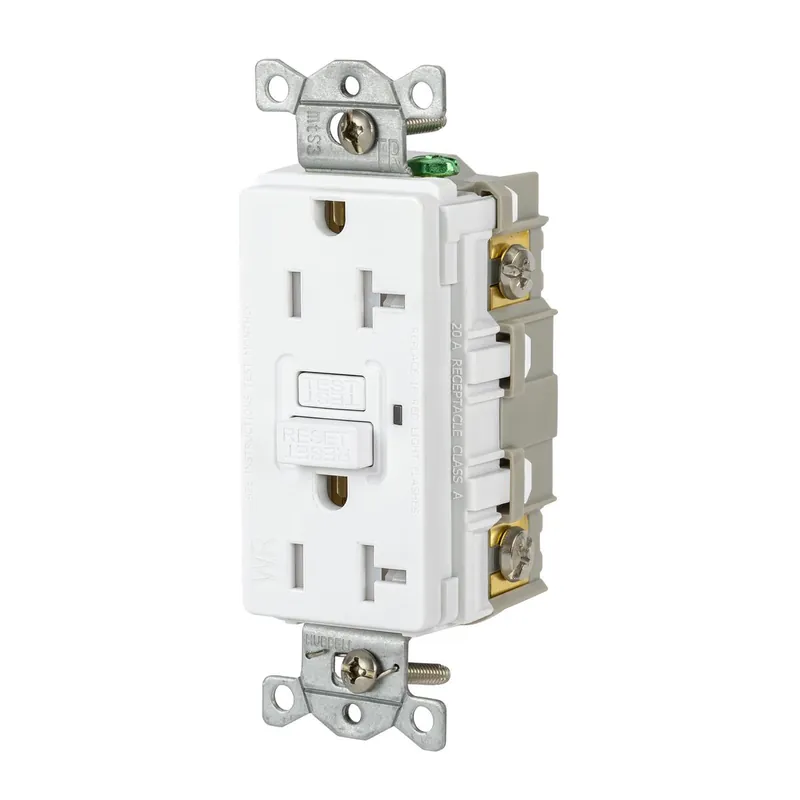 Hot Picks White Self-Test GFCI Receptacle, 20 amp