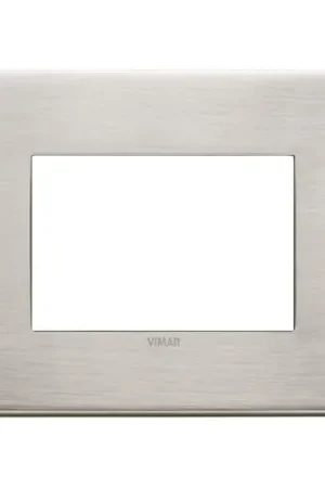 Premium Eikon 22653 Brushed Nickel 3-Module Cover Plate