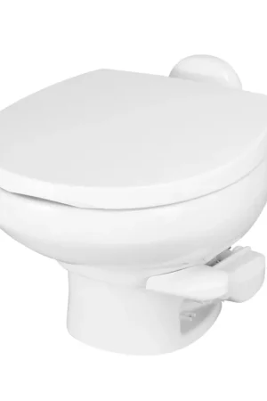 One Day Deal Aqua Magic White Marine Toilet with Soft Close Seat Low Profile