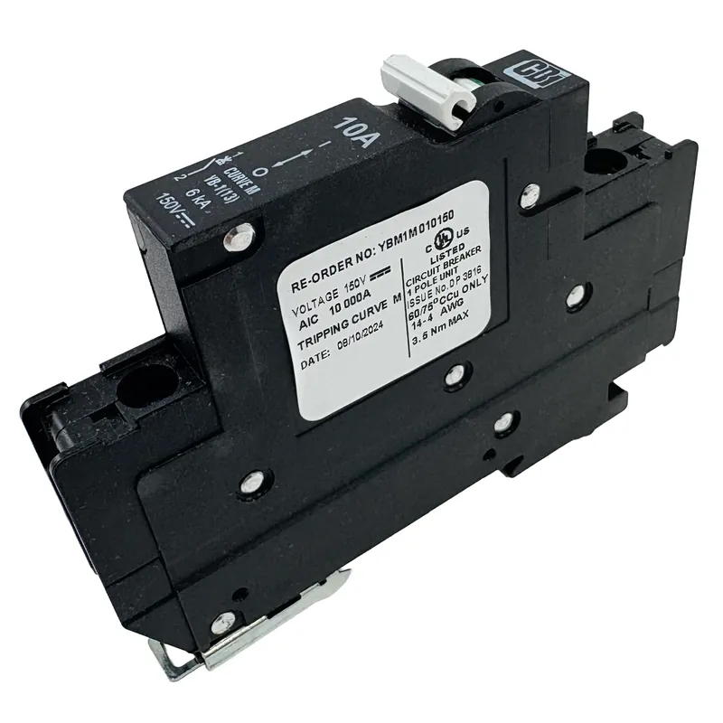 Best Seller 10 Amp Din Rail Mount Breaker 150 VDC