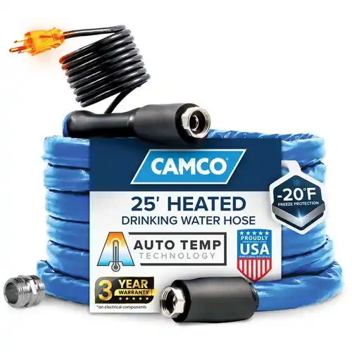 25 foot Heated Drinking Water Hose, 5/8 inch Time-Limited