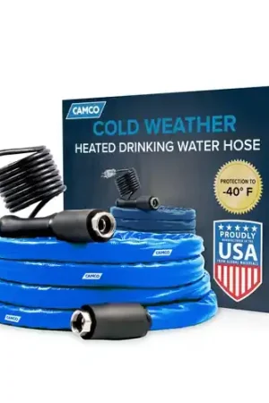 12 foot Blue Heated Drinking Water Hose, 5/8 inch While Supplies Last