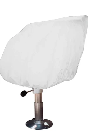 Taylor Made Helm/Bucket/Fixed Back Boat Seat Cover - Vinyl White [40230] Trusted Brand