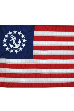 Authentic Taylor Made 12" x 18" Deluxe Sewn US Yacht Ensign Flag [8118]
