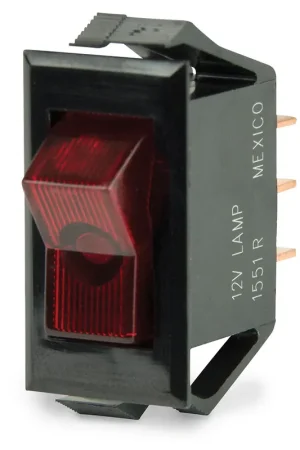 Affordable BEP Illuminated SPST Rocker Switch - Red LED - 12V - OFF/ON [1001705]