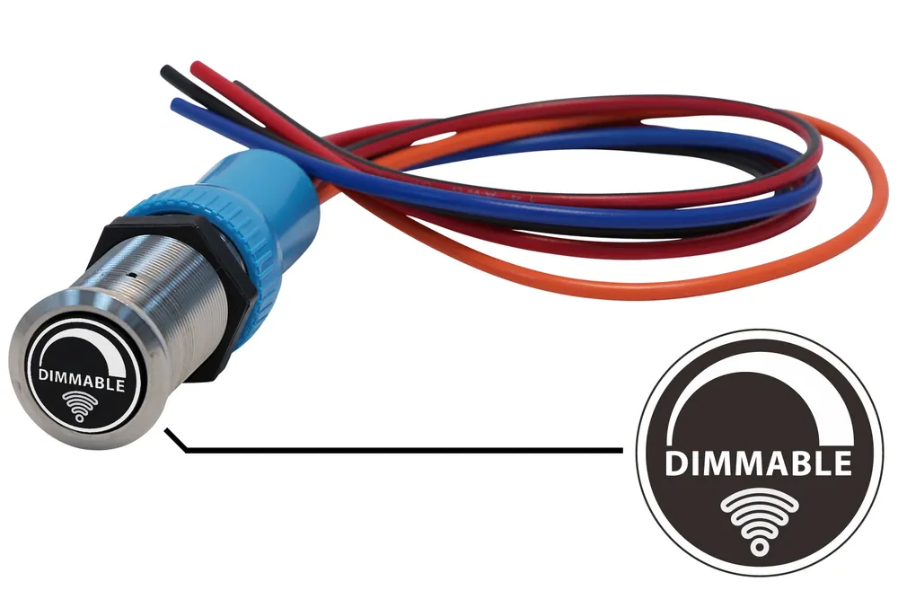 Best Seller Bluewater 22mm Switch and 36 Inch Harness with Dimmable #2 Laser Logo, Dimmer Function