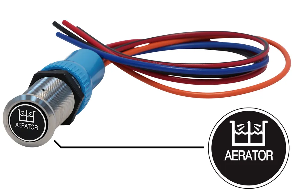 Bluewater 22mm Switch and 12 Inch Harness with Aerator Laser Logo, On / Off Function Trusted Brand