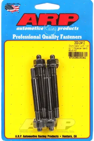 ARP Dominator With 1/2" Or 1" Spacer Carb Stud Kit Order Now