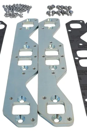 Small Block Chevy Adapter Plate Kit with Gaskets fits Lightning, and Most Over Transom Headers Fresh Stock