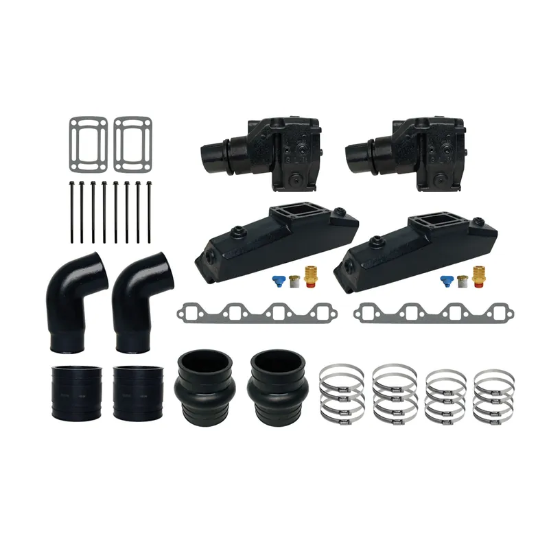 Holiday Sale OMC 5.8L Ford V8 Small Block Log Manifold to Center Rise Conversion Kit