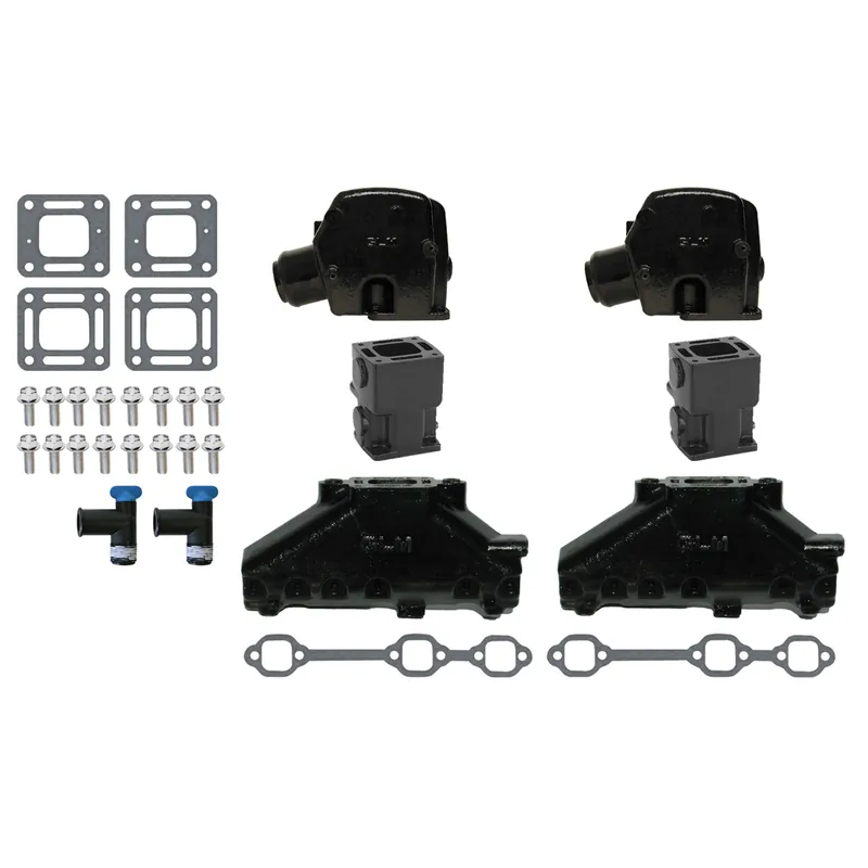 Mercruiser V6 Exhaust Manifold and 3" Riser Kit with 6" Spacer Budget