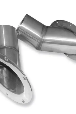 4" Side Port Exhaust Tips With Internal Flaps (Pair) Authentic
