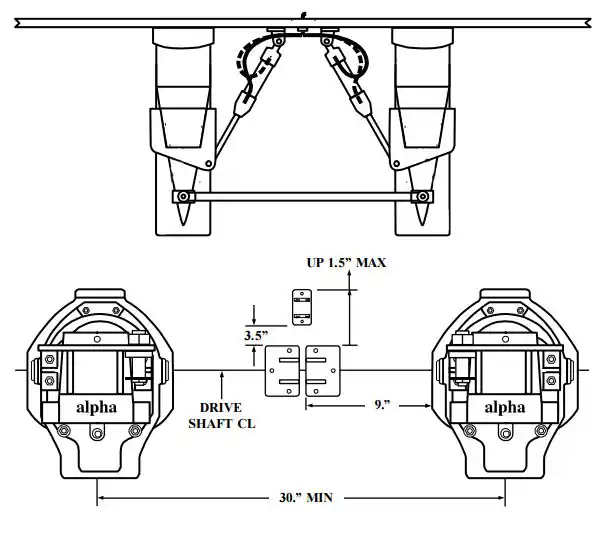 Alpha Dual Drive Dual Ram Power Steering - Narrow High Quality