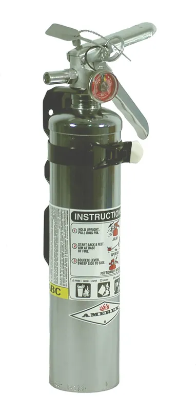 2.5 LB Standard Chrome Dry Chemical Fire Extinguisher One Day Deal
