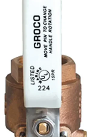 1-1/4" Bronze Full Flow In-Line Ball Valve" Buy Direct