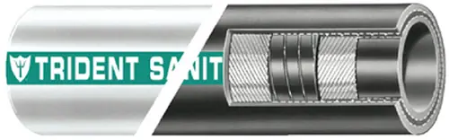 1-1/2 Sani Hose White Rubber Today Only