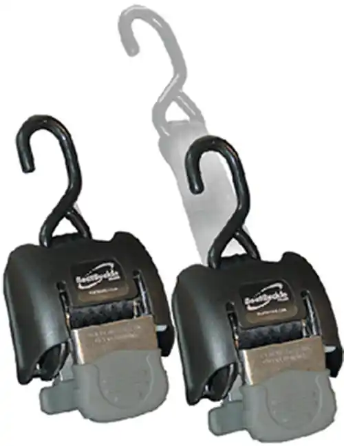 BoatBuckle G2 Retractable Transom Tie-Downs Stainless Steel Up to 43" (2 Per Pack)" Hassle-Free Returns