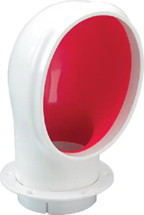 Marinco Snap-In Deluxe Standard PVC Cowl Vent, White With Bright Red Interior Place Order