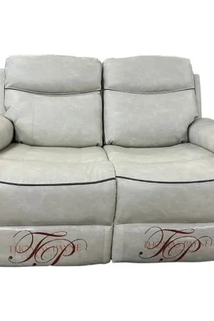 55" Bogey Putty Theater Seat w/ LED Lights, Massage, and USB Today Only