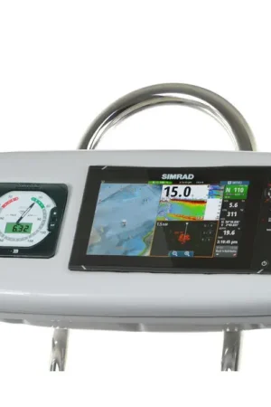 Authentic NavPod SystemPod Pre-Cut for Simrad NSS9 evo?/B&G Zeus? 9 on the right *AND* 1 additional instrument (3.6" hole) on the left for 9.5" wide guard