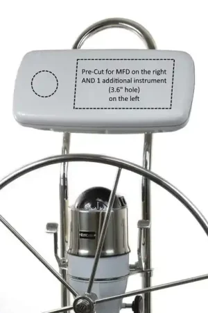 Cheap NavPod SystemPod Pre-Cut for Garmin echoMAP PLUS 92sv/93sv/94sv/95sv on the right *AND* 1 additional instrument (3.6" hole) on the left for 9.5" wide guard