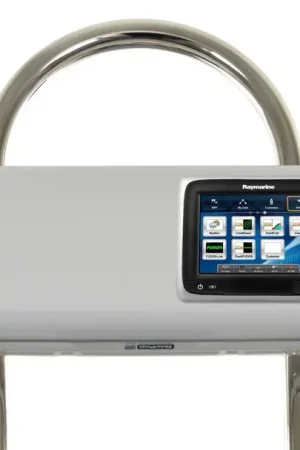 Premium NavPod SystemPod Pre-Cut for Raymarine a65/a67/a68 on the right *AND* extra space on the left for 12" wide guard