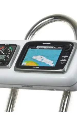 Brand New NavPod SystemPod Pre-Cut for Raymarine e7/e7D on the right *AND* 1 additional instrument (3.6" hole) on the left for 9.5" wide guard