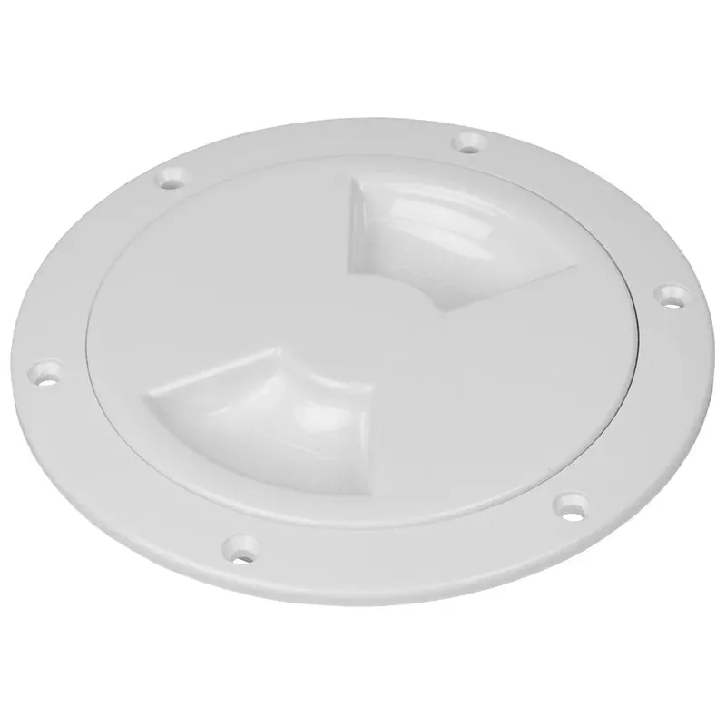 Best Price Sea-Dog Smooth Quarter Turn Deck Plate - White - 4"