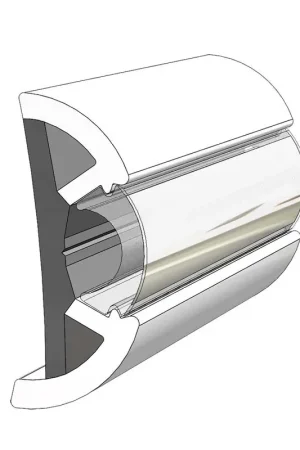 TACO Large SuproFlex Rub Rail - 2.5" x 1" - Arctic White Deal